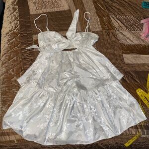 Lucy in the Sky White Floral Mini Dress